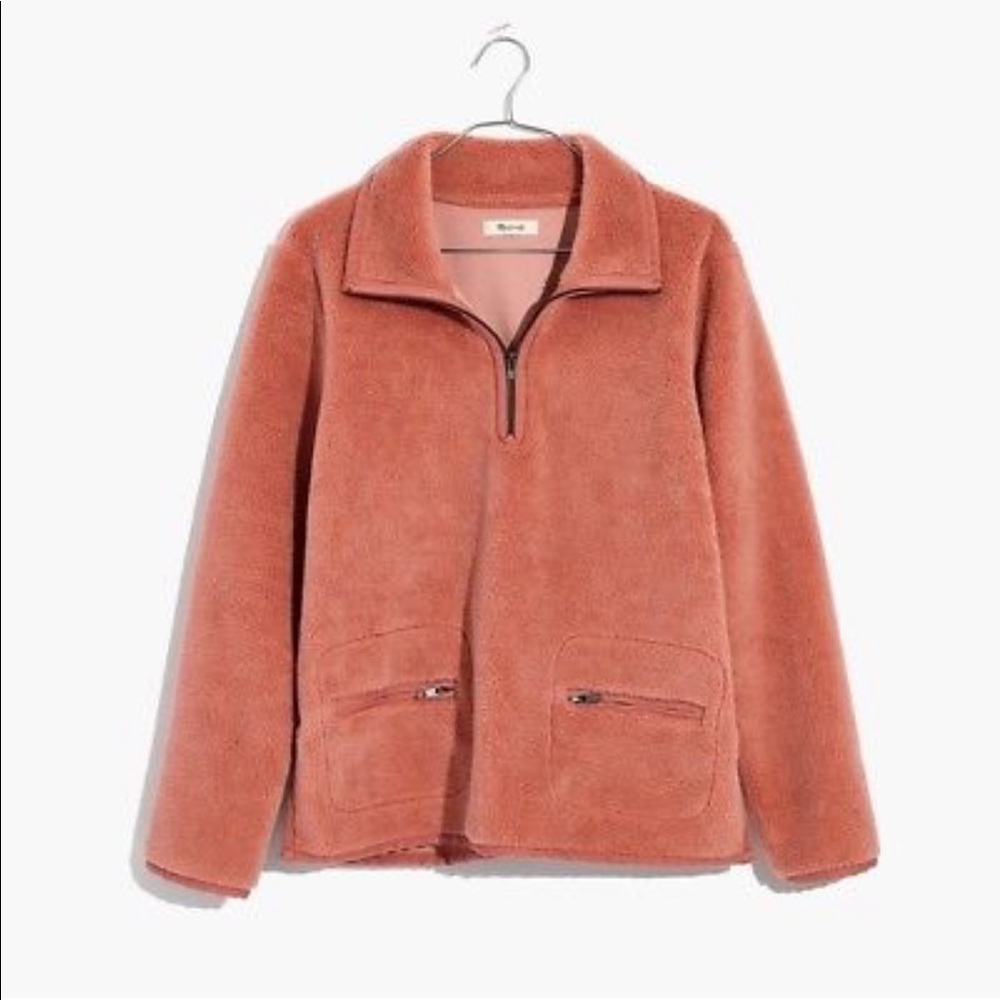 Madewell Sherpa Pullover Sweater